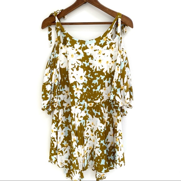 Free People One Lucina boho floral mini Dress size small - Picture 7 of 11